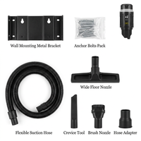 Aspirateur mural 1500W pour garage, idéal pour le detailing automobile, le lavage de voitures et les ateliers