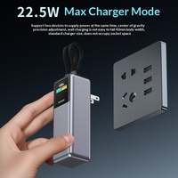 Offre Spéciale – Batterie Externe Créative 22,5W avec Câble Intégré, Prise CA, Écran Couleur, Grande Capacité 20000mAh, Charge Rapide PD3.0