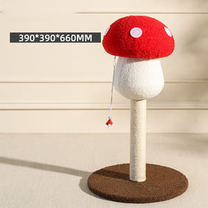 <span class=keywords><strong>Red</strong></span> Mushroom <span class=keywords><strong>Cat</strong></span> Climbing Frame Sisal Grinding Claw Médio Escalada Pole Árvore do gato com ninho do gato - Product Image 6