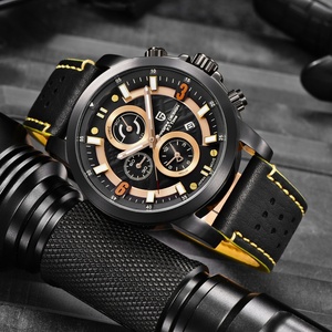 Montre-bracelet à quartz PAGANI DESIGN 2771, style décontracté et sportif, de haute qualité, boîtier en métal, bracelet en cuir, mouvement japonais, montre de golf pour homme - Product Image 6
