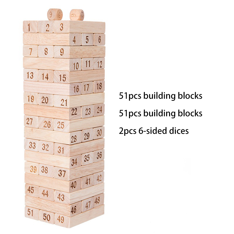 51 pezzi, modello blocchi 1