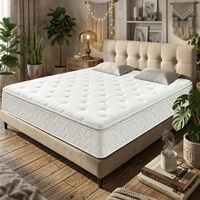 Mittelweiche Plüsch-Hybrid-Gel-Memory-Foam-Matratze Atmungsaktiv Druckentlastend 28cm Dick Modern Minimalistisch Schlafzimmer