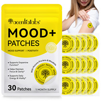 Acentiallabs 30 patchs nutritionnels sans cruauté animale Mood+ avec extrait de Mucuna Pruriens et de champignon Crinière de lion