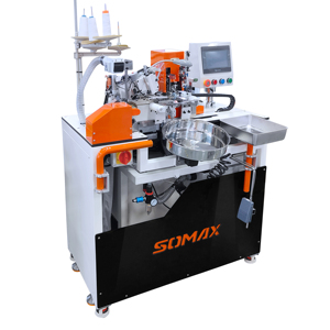 Máquina de Coser Automática SOMAX SM-01AT de Alta Velocidad para Colocar Cuellos de Canalé, Máquina de Coser para Colocar Cuellos Redondos, Buen Precio - Product Image 6