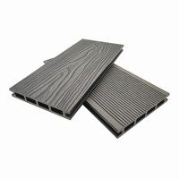 Planches de terrasse WPC creuses en gros, fourniture directe d'usine en Chine