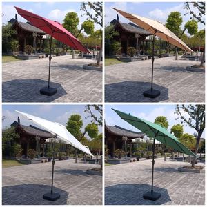 Lüks alüminyum çerçeve manuel krank asansör katlanabilir güneşlik teras şemsiye su geçirmez açık avlu otel kullanımı için çapraz taban - Product Image 5