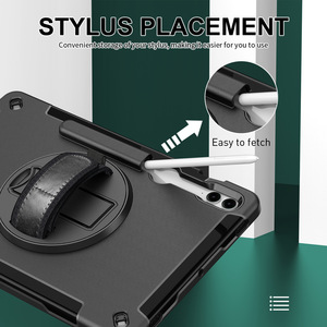 Custodia resistente resistente resistente a <span class=keywords><strong>3</strong></span> strati con supporto per Samsung <span class=keywords><strong>Galaxy</strong></span> Tab S10 Plus/S9 Plus/S9 FE Plus 12.4 pollici <span class=keywords><strong>Tablet</strong></span> - Product Image 6