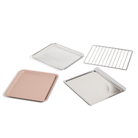 Four à air chaud et grille-pain 6-en-1 avec fonction vapeur, préchauffage rapide, four multifonctionnel domestique de 12 litres pour comptoir