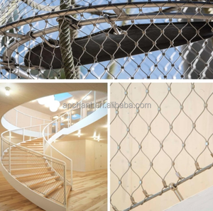 Maymun kafesleri amerika papağanı ağları Aviaries Metal papağan muhafaza tel halat örgü çit büyük kuşlar Pet kafesleri - Product Image 5