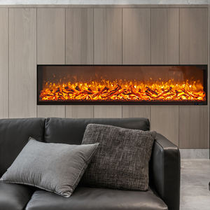 Chimenea Eléctrica Empotrada con Llama Realista en 3D, Ahorro de Energía, Cálida y Decorativa <span class=keywords><strong>para</strong></span> <span class=keywords><strong>Sala</strong></span> de Estar - Product Image 3