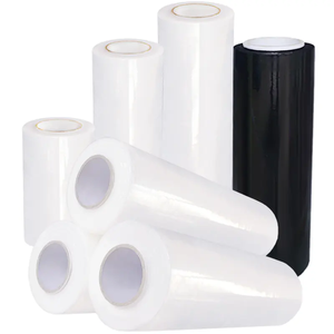 18" Stretch Film <b>Wrap</b> Stretch <b>Clear</b> Cling Durable Adhering Packing Moving Packaging Heavy Duty Shrink Film Packing Material Soft - Product Image 1