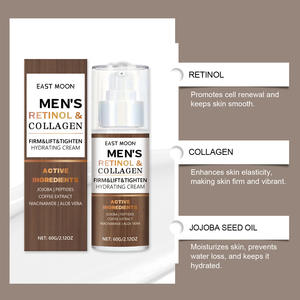 Krim Wajah Pria 60g Kolagen Organik Pengencang Melembapkan-OEM Label Pribadi Terlaris - Product Image 2