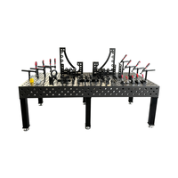 Mesa de Ensamblaje de Acero 3D Q355, Banco de Trabajo Modular D16 D28, Superficie Nitrurada Negra, Certificación ISO9001 CE