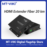 Extenseur optique HDMI 20 km avec boîtier métallique, audio indépendant et transmission EDID pour la sécurité et l'affichage numérique