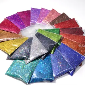 Số Lượng Lớn Holographic 10 Gam 1/128 Siêu Mịn Glitters Bột Sparkly Laser Vàng Bạc Chrome Nail Tumblers Craft Art Mỹ Long Lanh