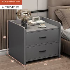 Mesitas de Noche Extensibles Modernas de Madera para Hotel y Hogar, Gabinetes de Almacenamiento Blancos, Muebles de Dormitorio Económicos - Product Image 6