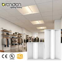 Panel LED Troffer sin Marco, Antideslumbrante, con Disipador de Calor de Aluminio, 2x4FT, 50W, Regulable 0-10V, Certificado UL, para Reequipamiento Comercial