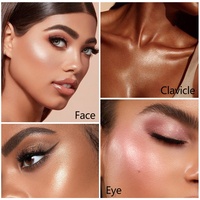 Poudre-gel pressée illuminatrice effet diamant, texture purée de pommes de terre, végane, haute pigmentation, pour visage et corps, ODM