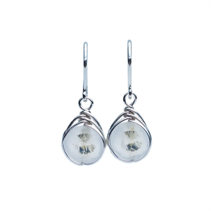 Boucles d'oreilles pendantes E2830 en pierre bleue pour femme, classiques, en forme de goutte d'eau, serties de clos, en alliage d'argent tibétain, bijoux de mode - Product Image 1