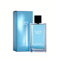 Flacon de parfum de 100 ml avec boîte, impression de logo personnalisée, flacon de parfum en verre givré avec boîte cadeau de luxe, parfait pour l'emballage