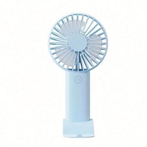 Modern Portable Mini Handheld Fan with Phone Stand-Custom Logo USB Rechargeable ABS Material Pocket Fan for <b>Gifts</b> & Promotions - Product Image 2
