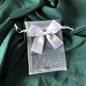 Tas hadiah <span class=keywords><strong>Organza</strong></span> ringan tas kantong <span class=keywords><strong>Organza</strong></span> tali serut Logo kustom untuk kemasan perhiasan - Product Image 2