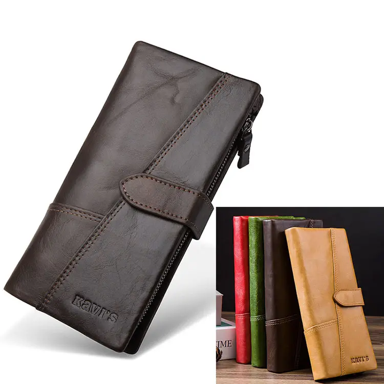 Cowhide Leather Purse Casual Small Mini Leather Wallets Vintage Gents Mens Slim Wallet