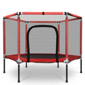 Grand trampoline rectangulaire en acier pour enfants et adultes, pour l'intérieur et l'extérieur, pour une utilisation à domicile - Product Image 1