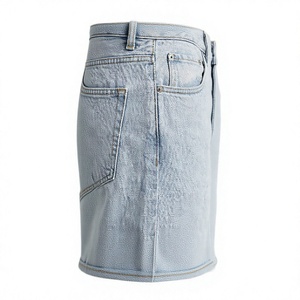 Jean en denim délavé coupe droite taille haute pour homme, coupe régulière, 100 % coton, séchage rapide, respirant, décontracté, bleu clair, printemps - Product Image 4
