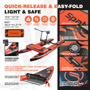 Vélo aquatique Spatium certifié CE, sûr et stable, facile à ranger, extensible, pour débutants, <span class=keywords><strong>location</strong></span> commerciale pour clubs en <span class=keywords><strong>bord</strong></span> <span class=keywords><strong>de</strong></span> <span class=keywords><strong>mer</strong></span> - Product Image 3