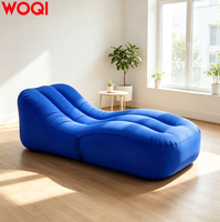 WOQI Moderne Portable Extérieur Canapé Gonflable Pliable Cool pour Camping Pique-Nique Famille Voyage Utilisation Chambre Salon