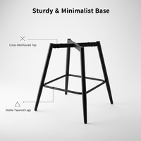Pieds et accessoires de chaise en métal forgé de haute qualité, modernes, en forme de X, robustes et à haute résistance, pour salle à manger et chambre à coucher