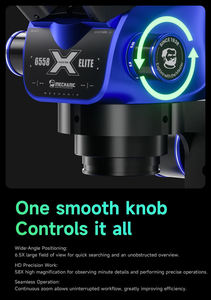 <span class=keywords><strong>Microscope</strong></span> stéréoscopique trinoculaire MECHANIC 6558, zoom 6,5X-58X, réglage de la hauteur de 100 mm, oculaires HD pour la réparation électronique - Product Image 6