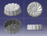 Plaque de cuisson SunFlower en acier aluminisé avec revêtement antiadhésif, écologique et compatible four, pour gâteaux et muffins