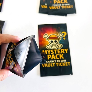 Tùy chỉnh giao dịch thẻ Mylar nhiệt niêm phong túi phim hoạt hình chơi thẻ đứng lên túi nhỏ túi nhựa bao bì lá cho bao bì thẻ - Product Image 5