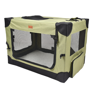 Trasportino Morbido Pieghevole <span class=keywords><strong>per</strong></span> <span class=keywords><strong>Cani</strong></span> in Tessuto Oxford Nuovo Stile Classico con Chiusura a Cerniera e Trama Traspirante - Product Image 5