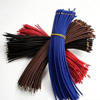 Kabel Jumper Elektronik Inti Tunggal Pra-Pengupas Khusus, Kabel Tembaga Berlapis Timah Dua Ujung untuk Pengkabelan Internal Peralatan PCB