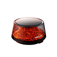 Diffuseur de parfum solaire USB Type-C Kingjoy Volcano Landscape CX06-Pro Noir PC+PP 4 modes pour voiture