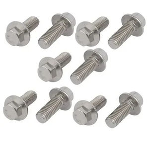 Pernos y tuercas de cabeza de tapa de acero inoxidable de grado 4,8 Brida hexagonal chapada en zinc Pernos en U de rosca UNC y pernos de carro Leite - Product Image 5