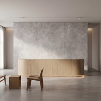 Panneau mural ultra-fin beige en pierre MCM, feuille de placage en pierre de travertin, matériau de revêtement flexible MCM, pierre souple