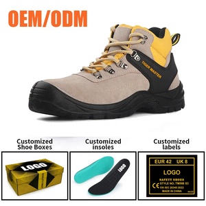 Chaussures de sécurité Tiger Master avec embout en acier, anti-perforation, dessus en cuir suédé, semelle en PU résistante à l'huile et antidérapante pour hommes OEM - Product Image 4