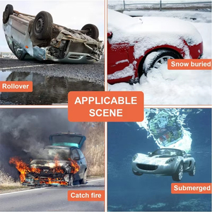 Martillo de Seguridad para Automóvil, Rompeventanas, Cortador de Cinturón de Seguridad, Herramienta de Escape de Emergencia para Accidentes - Product Image 2