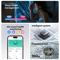 Bague intelligente NFC de la marque EG avec suivi de la santé et du fitness, design étanche, contrôle d'accès et carte de visite pour une utilisation polyvalente