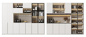 Luxury Solid Wood Modern Living Room Utensil Cabinet Wine Cabinet & Restaurant <b>Buffet</b> Set - Product Image 5