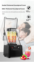 Mixeur Commercial Silencieux Multifonction Automatique, Broyeur à Glace Haute Puissance pour Salons de Thé et Robots Culinaire Professionnels