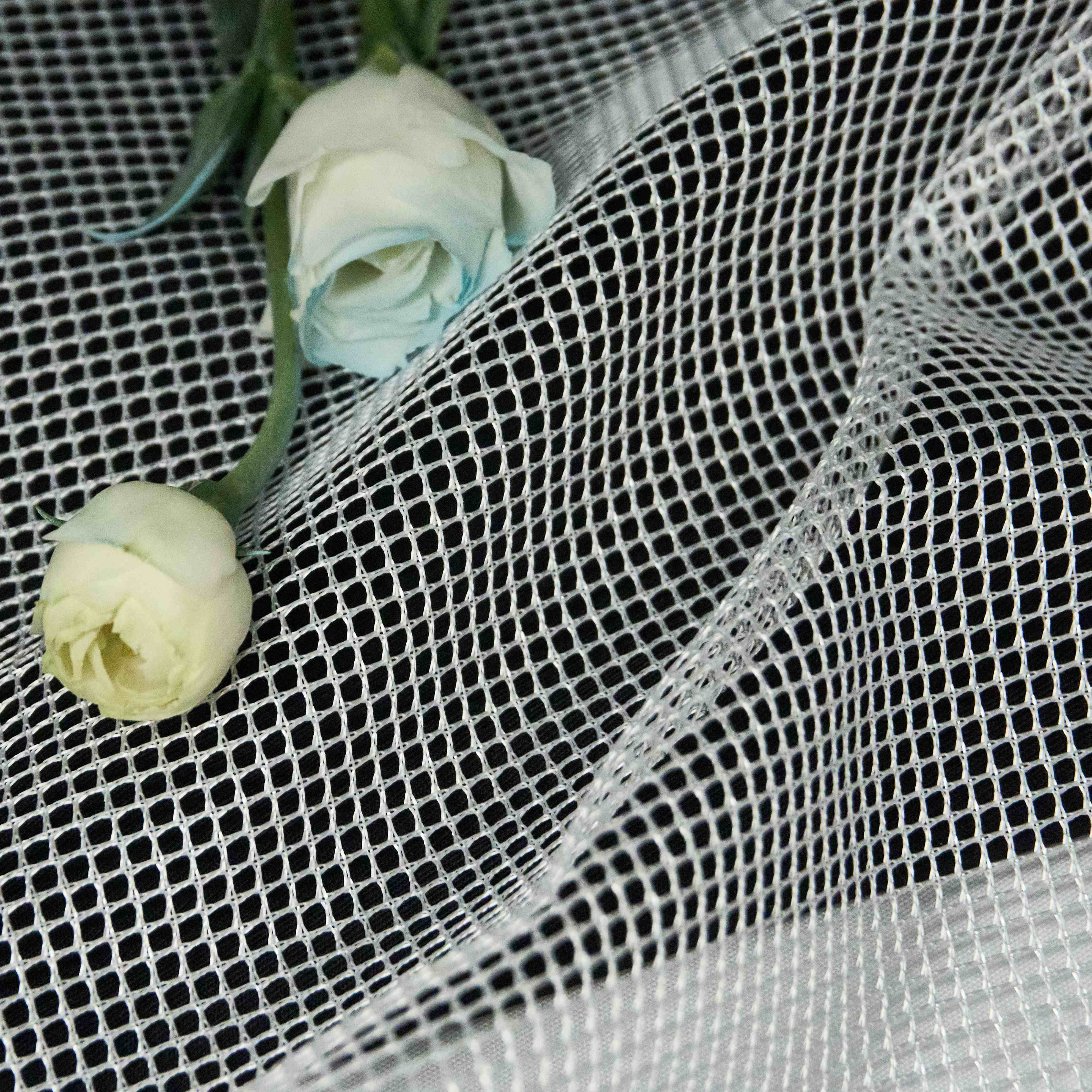 K115 White Encrypted Mesh Fabric with Uniform Mesh for Bags, Bags, Shoes, and Other Multifunctional Materials