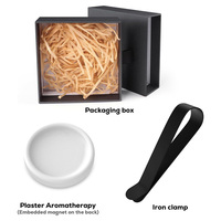 Diffuseur d'air rond en bois pour voiture, à clipser sur pare-soleil, rechargeable, désodorisant longue durée pour la décoration intérieure de voiture