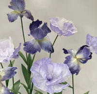 Iris Paper Art Fleurs artificielles uniques et élégantes pour la décoration de la maison et du mariage Accessoire d'art en papier élégant et accrocheur