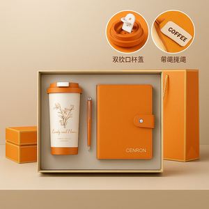 Paquete de Artículos de Papelería y Bebidas Corporativas: Taza de Viaje Antiderrames, Libreta A5 y Bolígrafo, OEM/ODM, Producción Rápida - Product Image 2
