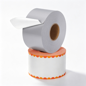 Rouleau d'étiquettes thermiques autocollantes sans support, qualité alimentaire, pour commandes à emporter en restaurant, étiquettes pour boulangerie, emballage alimentaire - Product Image 2